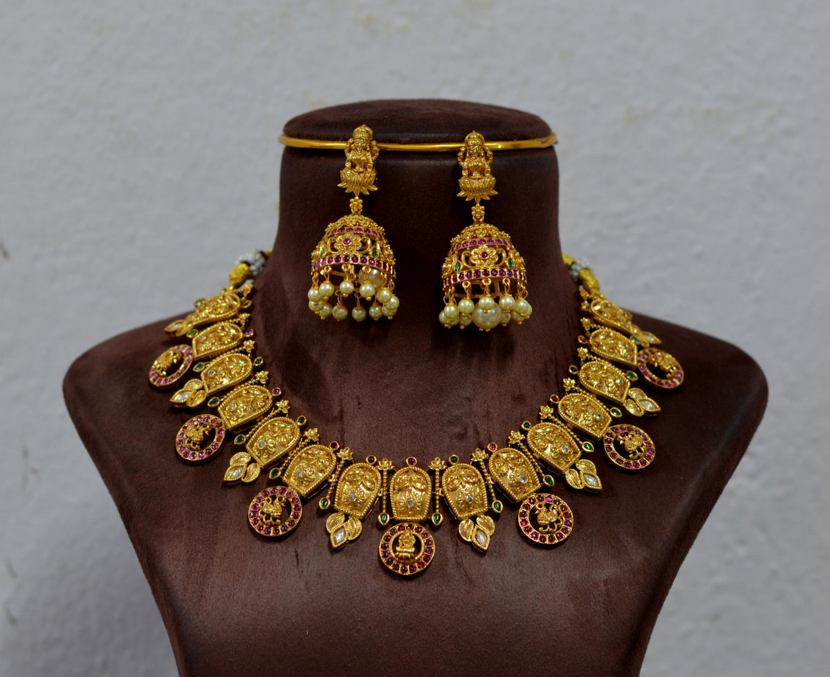 NECKLACE necklace 740 NAKSHI KEMPU EMERALD