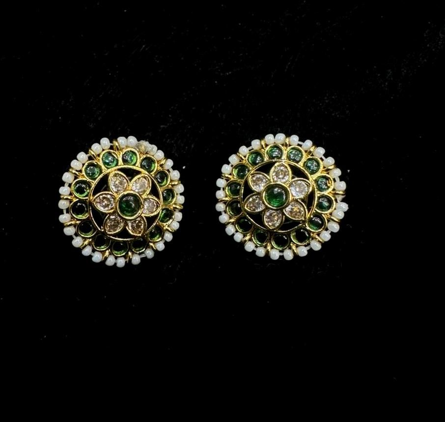 Earring Eartops 231 KEMPU EMERALD