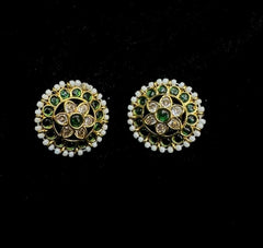 Earring Eartops 231 KEMPU EMERALD