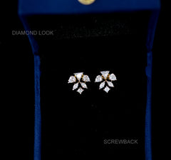 Earring Eartops 247 DIAMOND DUAL PLATING DIAMOND LOOK