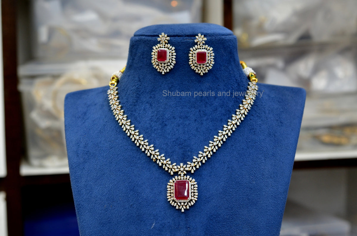 NECKLACE Necklace 830 DIAMOND RUBY