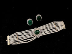 CHOKER CHOKER 074 PLATINUM EMERALD