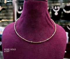 DORI AND CHAINS Ball 1 line stiff chain ITALIAN  medium