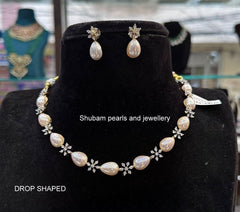 NECKLACE Necklace 025 DIAMOND WHITE drop shape