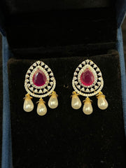 Earring earrings 117 DIAMOND RUBY