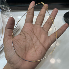 DORI AND CHAINS Two tone indian hasli ITALIAN  medium