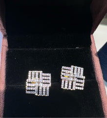 Earring ER088 DIAMOND  WHITE