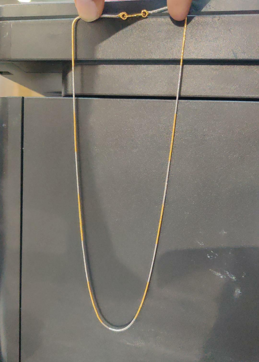 CHAINS AND HASLI DUal tone SLIM - DU ITALIAN 18-20