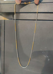CHAINS AND HASLI DUal tone SLIM - DU ITALIAN 18-20