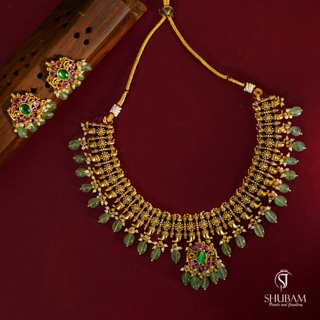 NECKLACE Necklace 027 NAKSHI KEMPU MULTI COLOR