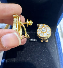 Earring Earrings 269 MOISSANITE GOLDEN