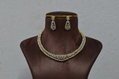 NECKLACE Necklace 495 DIAMOND  DUAL PLATING DIAMOND LOOK
