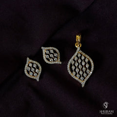 PENDANT SET CHAINS Pendant set 202 DIAMOND WHITE