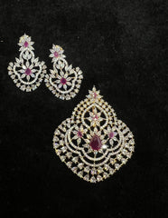 PENDANT SET CHAINS Pendant set 218 DIAMOND RUBY