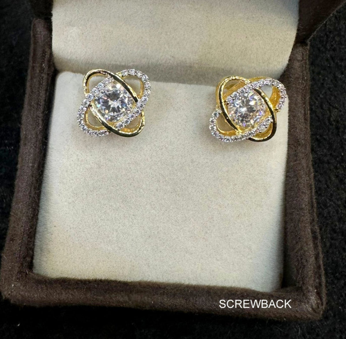 Earring eartops 088 DIAMOND WHITE