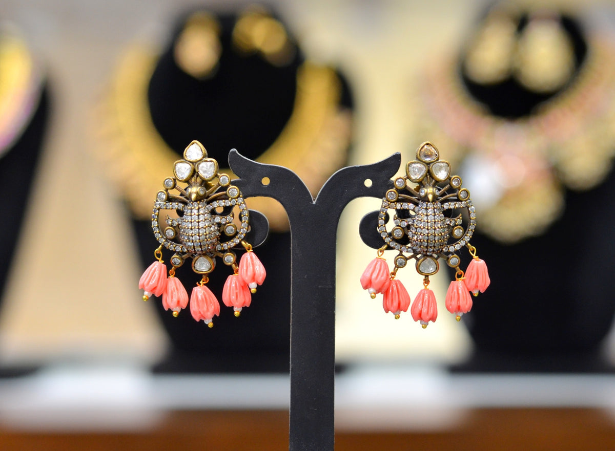 Earring Earrings 211 VICKTORIAN  CORAL