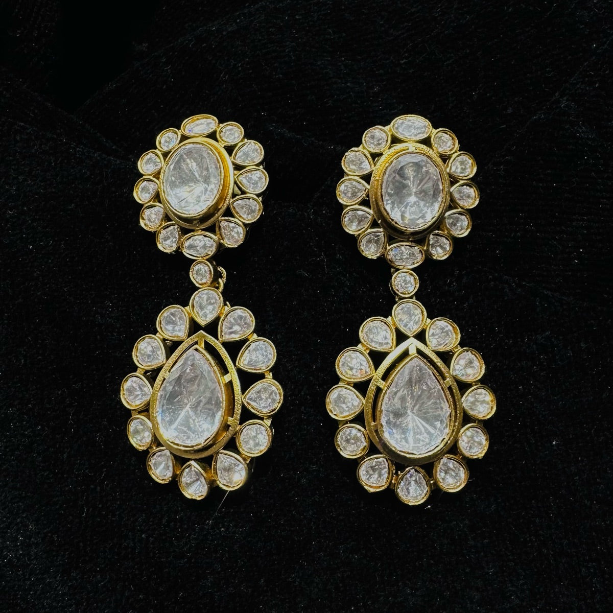 Earring Earrings 255 MOZONITE WHITE