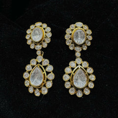 Earring Earrings 255 MOZONITE WHITE