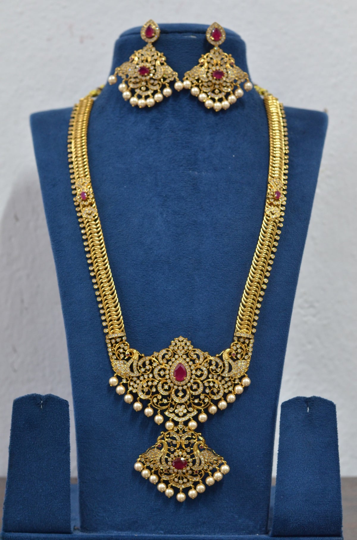 NECKLACE necklace 934 GOLDEN STONE RUBY
