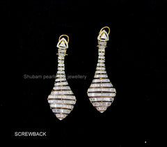 Earring Earrings 299 DIAMOND DUAL PLATING DIAMOND LOOK