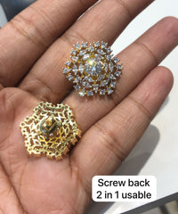 Earring ER027 DIAMOND  WHITE