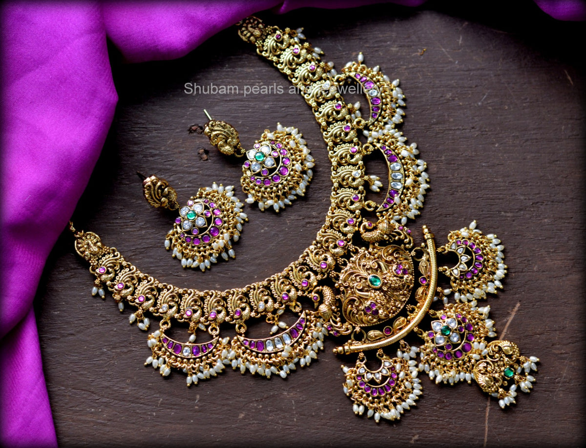 NECKLACE necklace 713 NAKSHI KEMPU MULTI COLOR