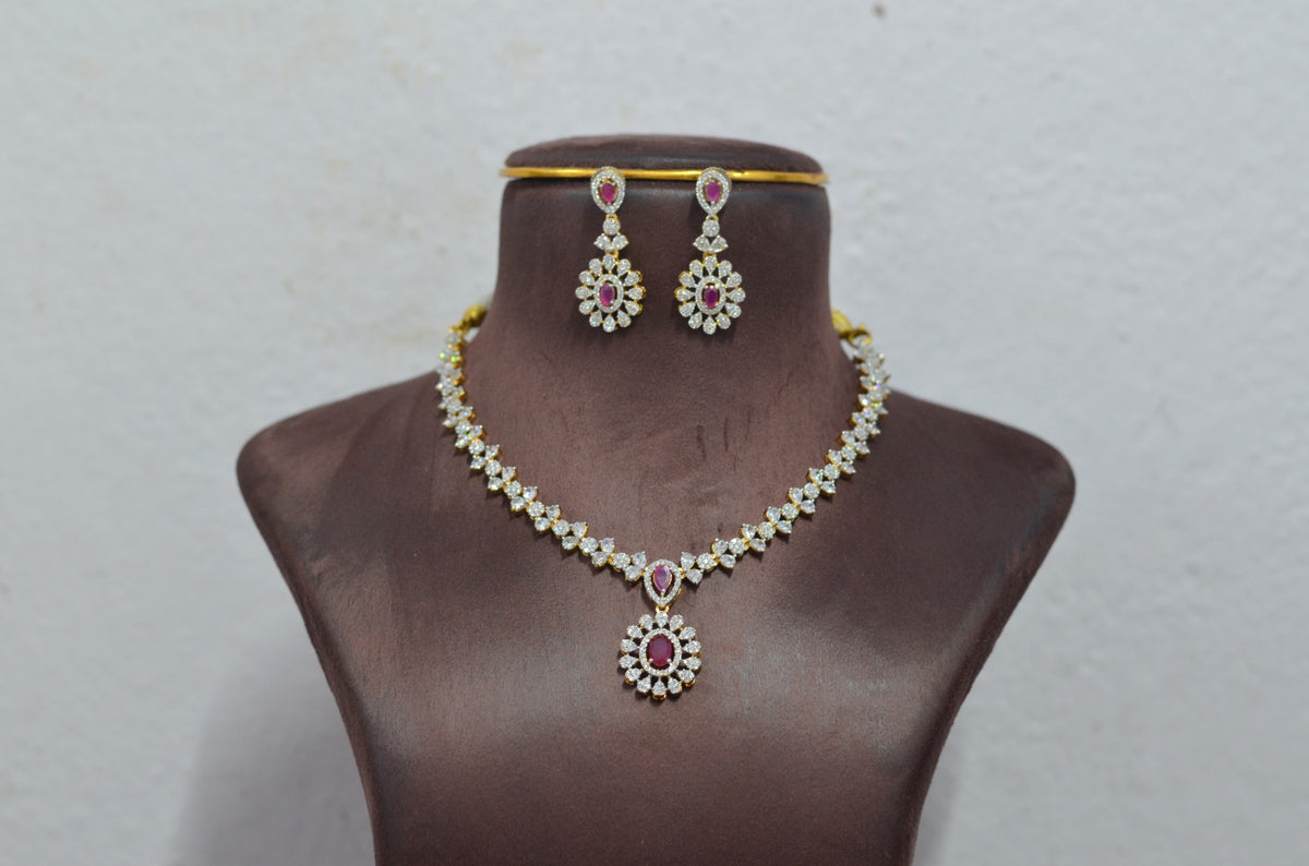 NECKLACE Necklace 029 DIAMOND RUBY