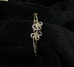 BRACELET/BANGLE Bracelet 054 DUAL PLATING DIAMOND LOOK Openable