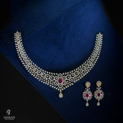 NECKLACE necklace 080 DIAMOND RUBY