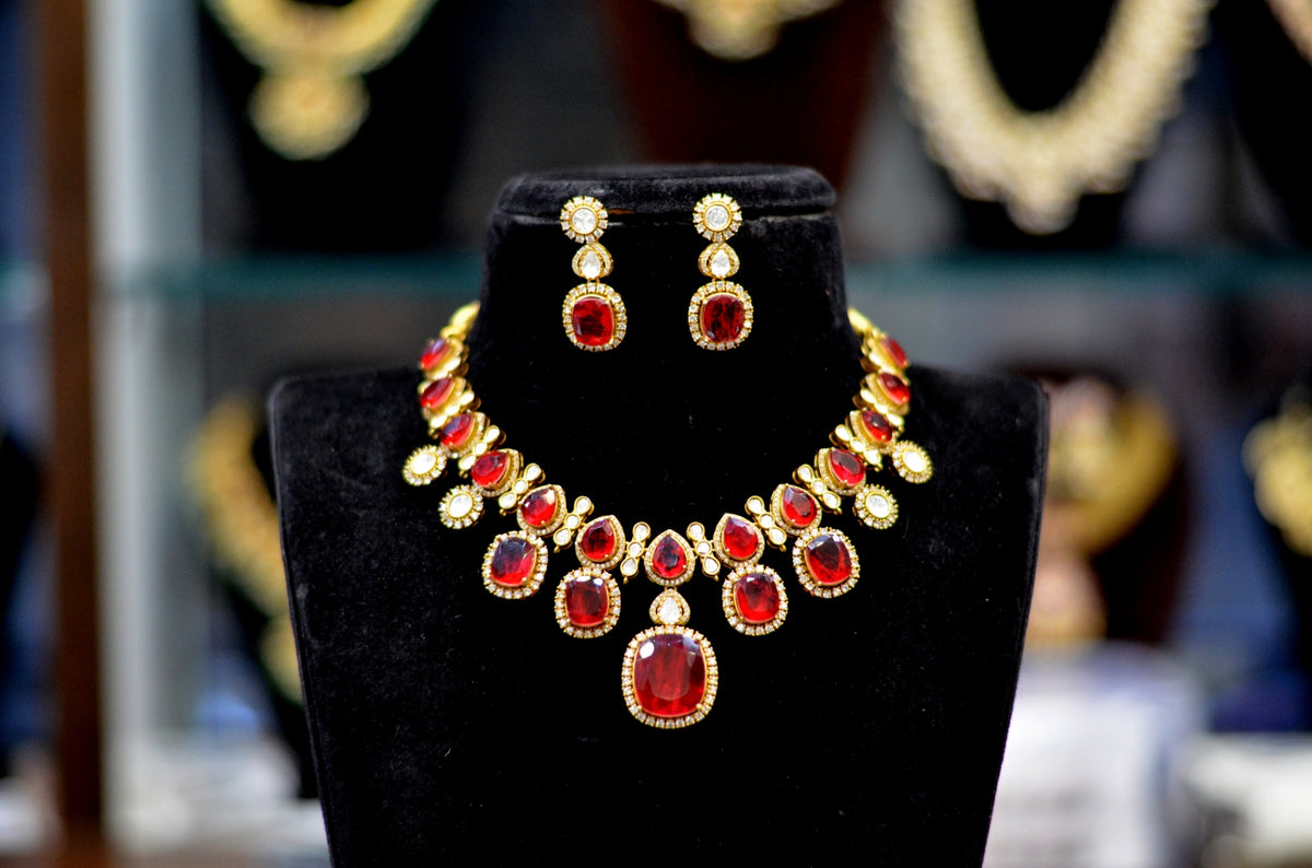 NECKLACE Necklace 678 MOZONITE RUBY