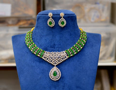 NECKLACE necklace 763 DIAMOND EMERALD