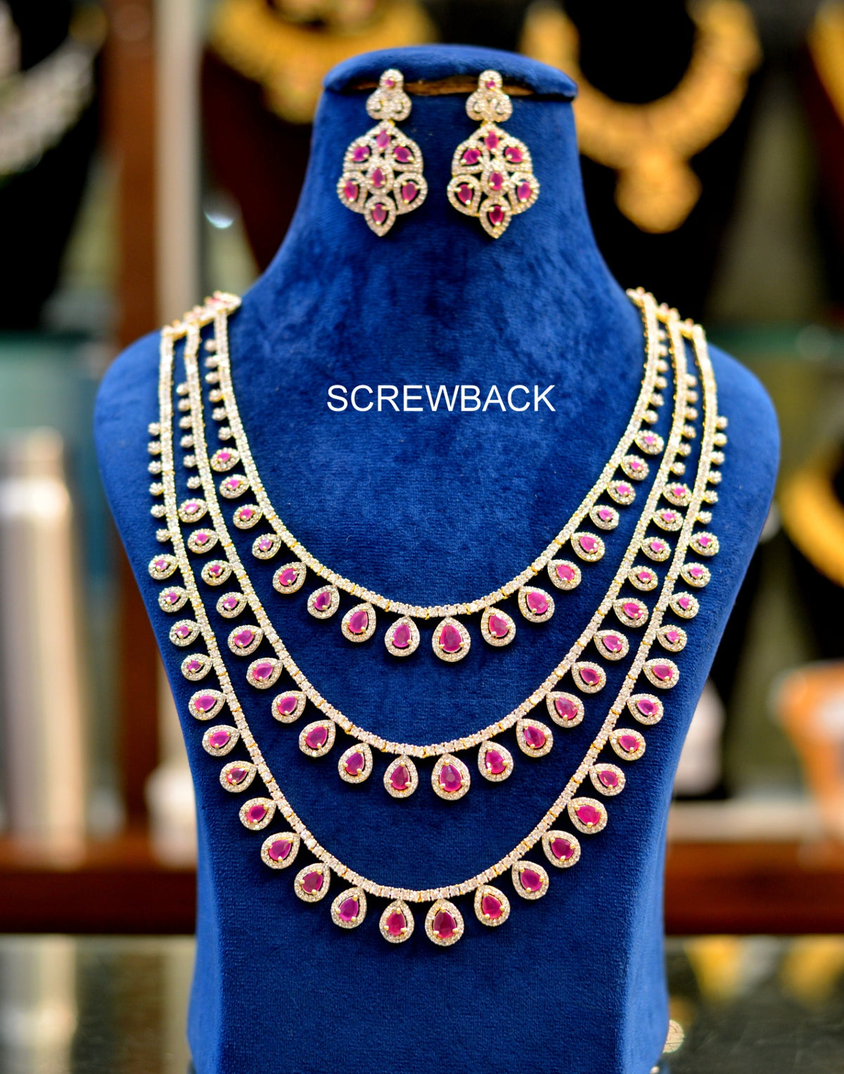 NECKLACE necklace 650 DIAMOND RUBY