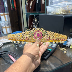 VADDANAM baby vaddanam 013 GOLDEN STONE MULTI COLOR