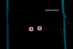 Earring earrings 300 DIAMOND RUBY
