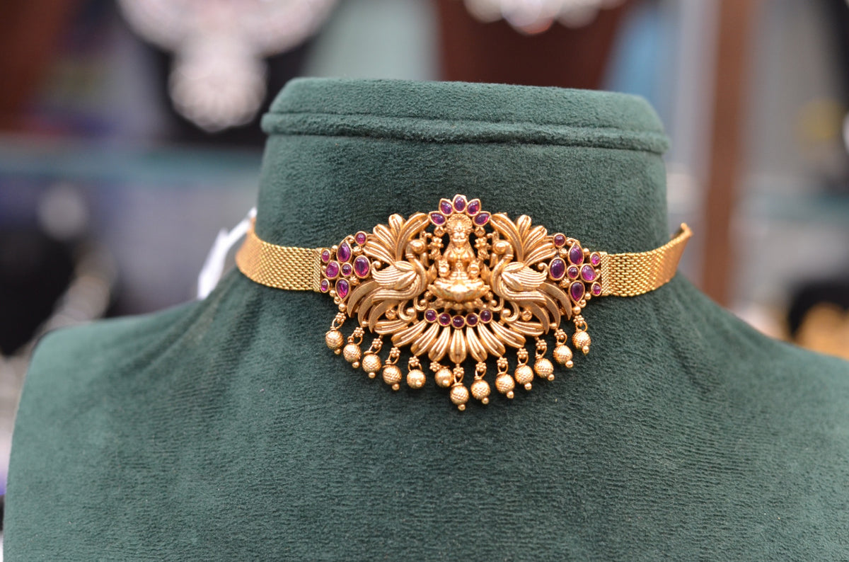 CHOKER Mini choker / armlet 001 NAKSHI ANTQIUE RUBY