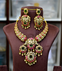 JADAU necklace 792 JAdau With Mozonite MULTI COLOR