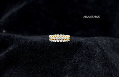 FINGERRING Fingerring 025 KUNDAN WHITE