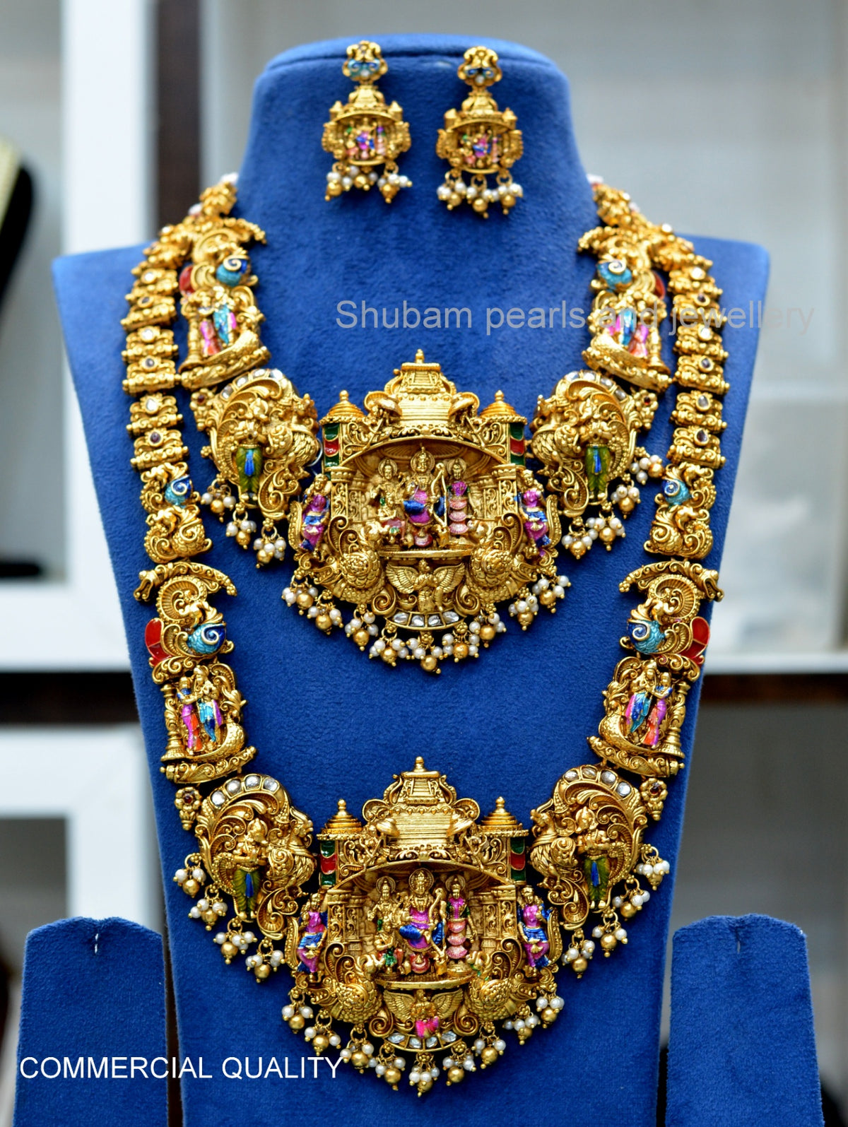 COMBO BRIDAL SET Combo set 004 NAKSHI AD STONE GOLDEN