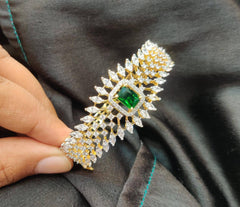 BRACELET/BANGLE bb1 EMERALD Openable