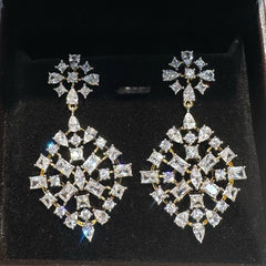Earring Earrings 276 DIAMOND DUAL PLATING DIAMOND LOOK