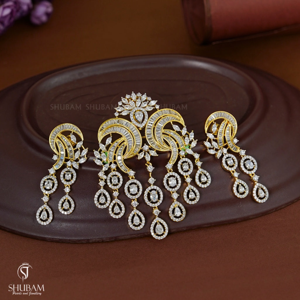 PENDANT SET CHAINS pendant set 168 DIAMOND WHITE