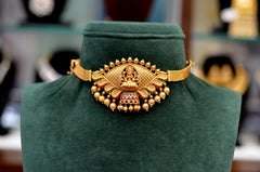 CHOKER mini choker / armlet 003 NAKSHI ANTQIUE MULTI COLOR