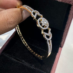 BRACELET/BANGLE Bracelet 022 DUAL PLATING DIAMOND LOOK Openable