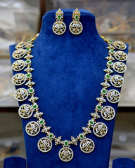 NECKLACE Bottumala long 001 DIAMOND EMERALD