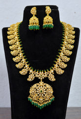 NECKLACE Nk103 MOZONITE EMERALD