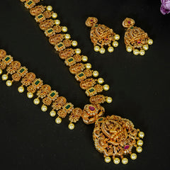 NECKLACE NK055 MATTE AD STONE MULTI COLOR