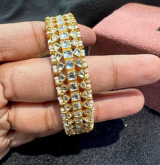 BRACELET/BANGLE SINGLE KADA 045 GOLDEN 2'6