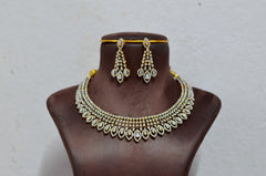 NECKLACE necklace 737 DIAMOND DUAL PLATING DIAMOND LOOK