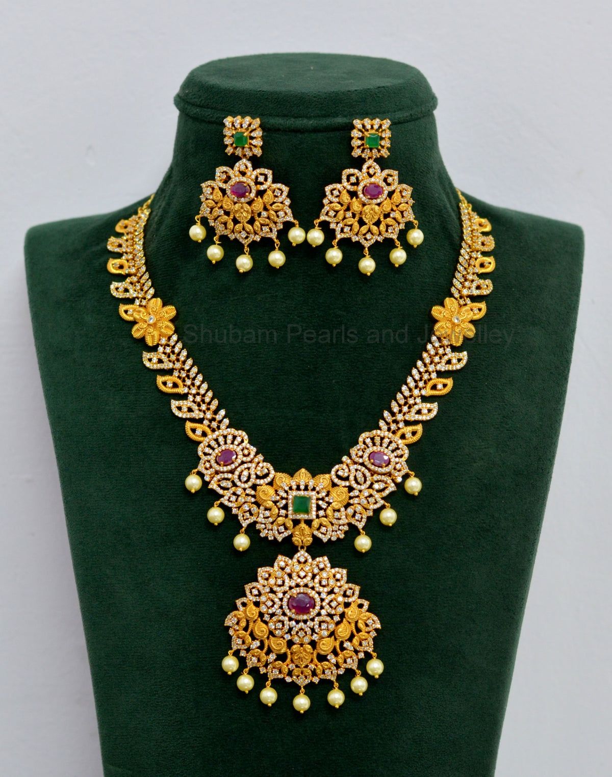 NECKLACE Nk075 MATTE NAKSHI MULTI COLOR