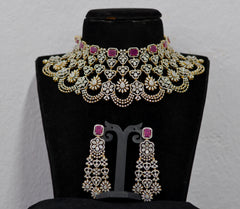 NECKLACE Nk125 DIAMOND  RUBY